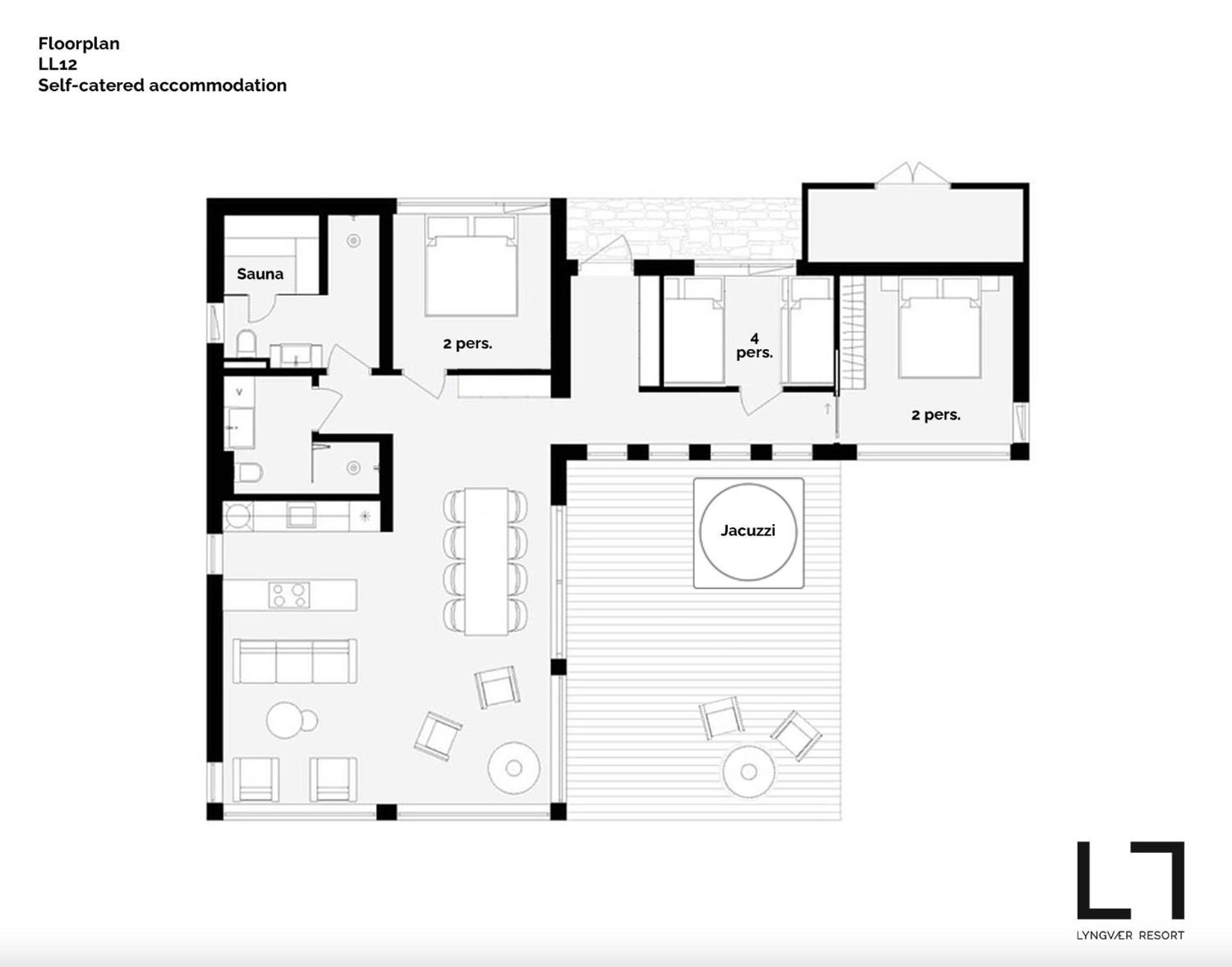 Arctic Serenity Lofoten - Jacuzzi & Sauna Ll12 Hébergement de vacances Lyngværet